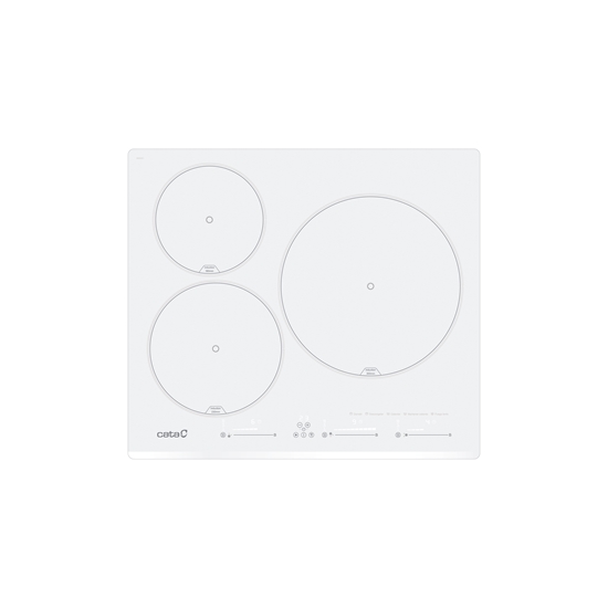 Picture of CATA Hob | INSB 6003E2 WH | Induction | Number of burners/cooking zones 3 | Slider touch | White