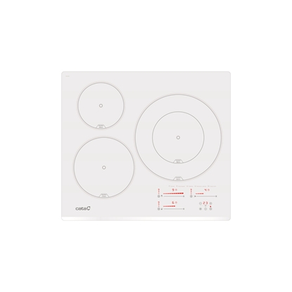 Изображение CATA Hob | INSB 6030 WH | Induction | Number of burners/cooking zones 3 | Slider touch | White