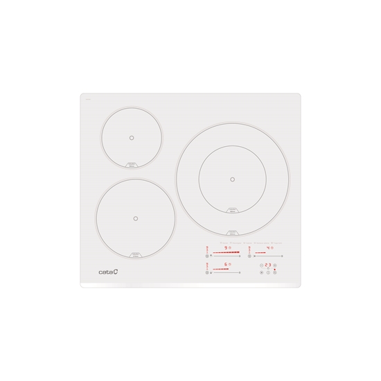 Picture of CATA Hob | INSB 6030 WH | Induction | Number of burners/cooking zones 3 | Slider touch | White