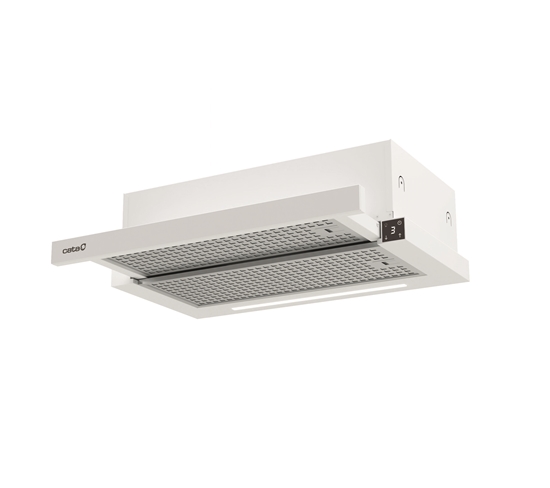 Picture of CATA Hood | TFH 6430 GWH | Telescopic | Energy efficiency class A+ | Width 59.8 cm | 391.5 m³/h | Electronic | LED | White