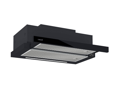 Attēls no CATA Hood | TFH 6830 GBK | Telescopic | Energy efficiency class A+++ | Width 60 cm | 795 m³/h | Electronic | LED | Black Glass