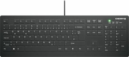 Изображение Cherry AK-C8112 tastatūra Medicīnisks USB QWERTZ Vācu Melns, Balts