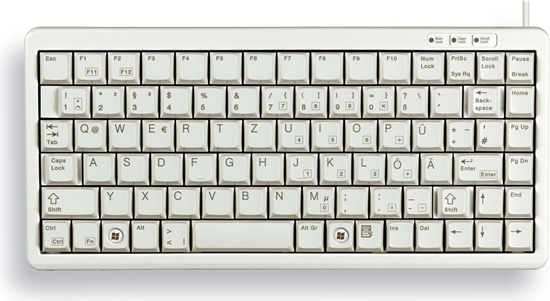 Picture of Cherry Compact Keyboard, QWERTY, 83 keys, Combi USB/PS2, Light Grey