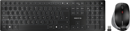 Attēls no Cherry DW 9500 SLIM keyboard Mouse included Universal RF Wireless + Bluetooth QWERTY English Black, Grey