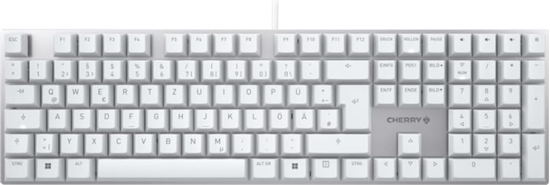 Picture of Cherry KC 200 MX tastatūra Universāls USB QWERTZ Vācu Sudrabs, Balts