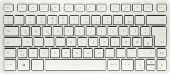 Изображение Klawiatura Cherry CHERRY Keyboard KW 7100 MINI [DE] white/milk BT