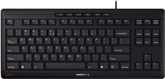 Изображение Klawiatura Cherry STREAM KEYBOARD TKL klawiatura USB QWERTY English Czarny