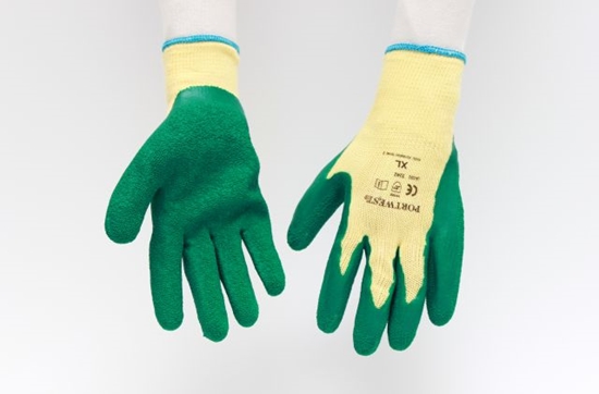 Изображение Cimdi adīti ar lateksa plaukstas pārklājumu 11.izm