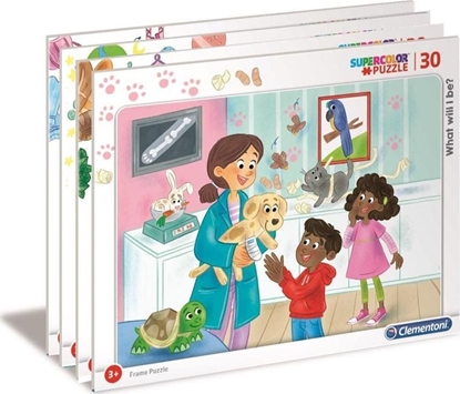 Attēls no Clementoni Puzzle ramkowe 30 Super Kolor What will I be?
