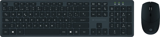 Picture of Conceptronic ORAZIO01ES tastatūra Pele iekļauta Birojs RF Bezvadu QWERTY Spāņu Melns