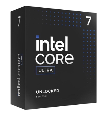 Attēls no CPU|INTEL|Desktop|Intel Core Ultra|U7-265KF|Arrow Lake|3900 MHz|Cores 20|30MB|Socket LGA1851|125 Watts|BOX|BX80768265KFSRQCU