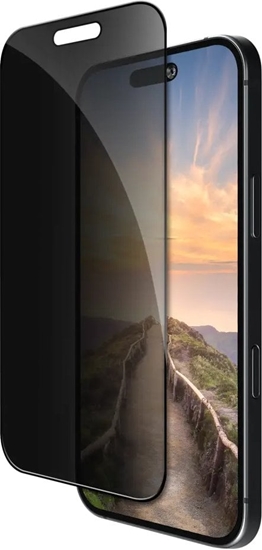 Picture of dbramante1928 Eco* - Ochrona ekranu dla telefonu - szko - z filtrem prywatnoci - kolor ramki czarny - dla Apple iPhone 16 Pro, 17
