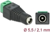 Изображение Delock Adapter DC 5.5 x 2.1 mm female > Terminal Block 2 pin