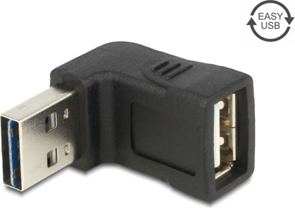 Изображение Delock Adapter EASY-USB 2.0-A male > USB 2.0-A female angled up / down