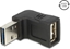 Изображение Delock Adapter EASY-USB 2.0-A male > USB 2.0-A female angled up / down