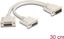 Изображение Delock Adapter Y-Cable Splitter D-Sub HD 26 pin male to 2 x D-Sub HD 26 pin female with screws 30 cm