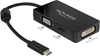Picture of Delock Adapter USB Type-C™ Stecker > VGA / HDMI / DVI Buchse schwarz