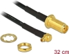 Picture of Delock Antenna Cable RP-SMA Jack Bulkhead > MMCX 90° Plug 320 mm