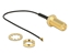 Attēls no Delock Antenna Cable RP-SMA jack bulkhead to I-PEX Inc., MHF® 4 plug 0.81 10 cm thread length 10 mm