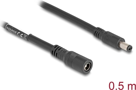 Picture of Delock Cable DC Extension 5.5 x 2.1 mm male  female