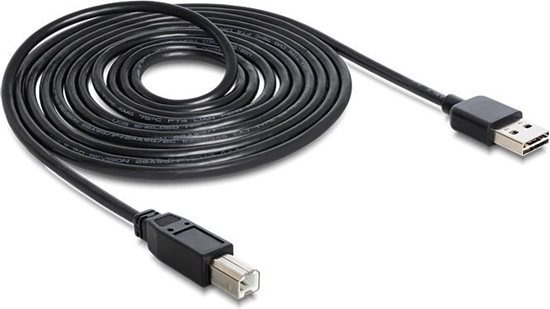 Picture of Delock Cable EASY-USB 2.0 Type-A male > USB 2.0 Type-B male 3 m black