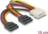 Изображение Delock Cable SATA 15 pin HDD 2 x to 4 pin male