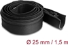 Picture of Delock Cable sleeve neoprene flexible with zip 1.5 m x 100 mm black