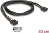 Изображение Delock Cable USB 2.0 pin header female 2.54 mm 10 pin > USB 2.0 pin header female 2.54 mm 10 pin 50 cm