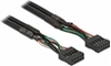 Изображение Delock Cable USB 2.0 pin header female 2.54 mm 10 pin > USB 2.0 pin header female 2.54 mm 10 pin 50 cm