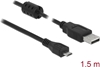 Picture of Delock Cable USB 2.0 Type-A male > USB 2.0 Micro-B male 1.5 m black