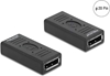 Picture of Delock DisplayPort 1.2 Adapter female to female Gender Changer with pin 20