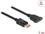 Attēls no Delock DisplayPort extension cable panel-mount 8K 60 Hz 1 m