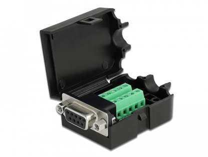 Picture of Delock D-Sub9 female to Terminal Block with Enclosure