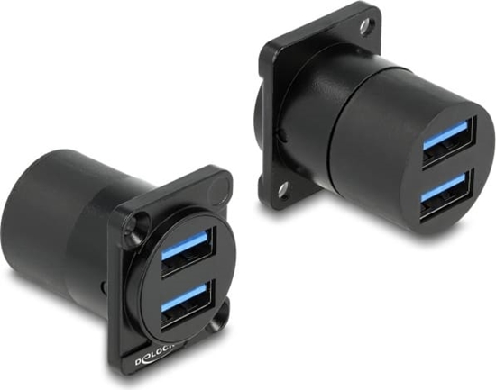 Изображение Delock D-Type Module USB 5 Gbps Type-A 2 x female to 2 x female