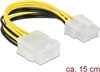 Изображение Delock Extension Cable Power supply 8 pin EPS male > female 15 cm