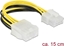 Изображение Delock Extension Cable Power supply 8 pin EPS male > female 15 cm