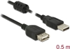 Picture of Delock Extension cable USB 2.0 Type-A male > USB 2.0 Type-A female 0.5 m black