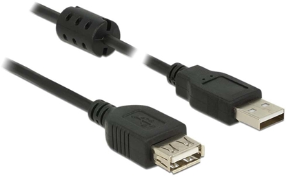 Picture of Delock Extension cable USB 2.0 Type-A male > USB 2.0 Type-A female 0.5 m black