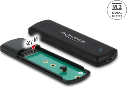 Изображение Delock External USB Type-C™ Combo Enclosure for M.2 NVMe PCIe or SATA SSD - tool free