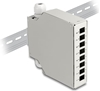 Picture of Delock Fiber Optic Distribution Box for DIN rail 8 port grey