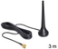 Picture of Delock GSM UMTS Sixband Antenna SMA 0 dBi omnidirectional with magnetic base fixed black