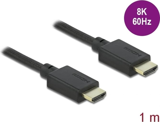 Изображение Delock High Speed HDMI Cable 48 Gbps 8K 60 Hz 1 m