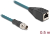 Picture of Delock M12 Adapter Cable X-coded 8 pin male to RJ45 female 50 cm