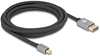 Picture of Delock Mini DisplayPort to DisplayPort cable 8K 60 Hz 3 m grey metal without latch