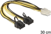 Изображение Delock PCI Express power cable 6 pin female > 2 x 8 pin male 30 cm