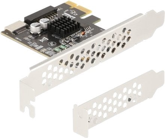 Изображение Delock PCI Express x1 Card to 1 x internal USB 5 Gbps Type-E Key A and 1 x 19 pin USB pin header male - Low Profile Form Factor
