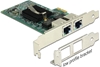 Изображение Delock PCI Express x1 Network Card Gigabit LAN 2 x RJ45 RTL8111