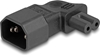 Picture of Delock Power Adapter IEC 60320 - C14 to C7, male / female, 2.5 A, 90° angled