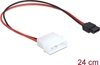 Изображение Delock Power Cable Molex 4 pin plug to Slim SATA 6 pin receptacle 24 cm