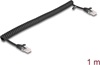 Изображение Delock RJ45 Coiled Cable male to male Cat.5e 1 m black